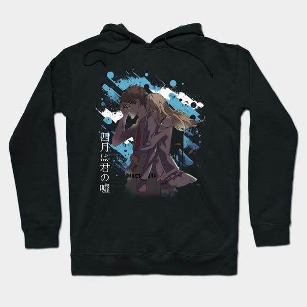 Love Through Music Shigatsu wa KimiTee Reflecting the Anime's Emotional Journey Hoodie by skeleton sitting chained